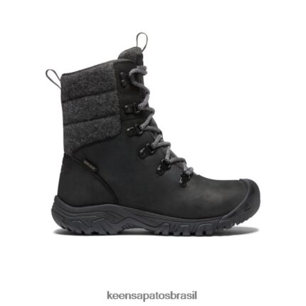KEEN calçados J8VDXX691 lã preta/preta bota impermeável greta mulheres
