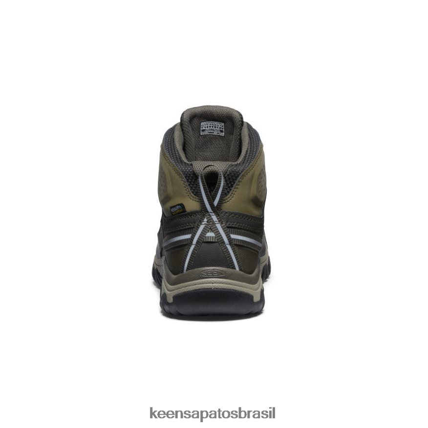 KEEN calçados J8VDXX69 verde-oliva escuro/cinza plaza targhee exp impermeável médio homens - Image 5