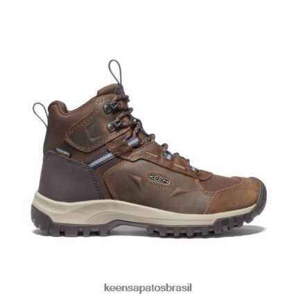 KEEN calçados J8VDXX708 coco torrado/índigo vintage bota impermeável de cume da bacia mulheres
