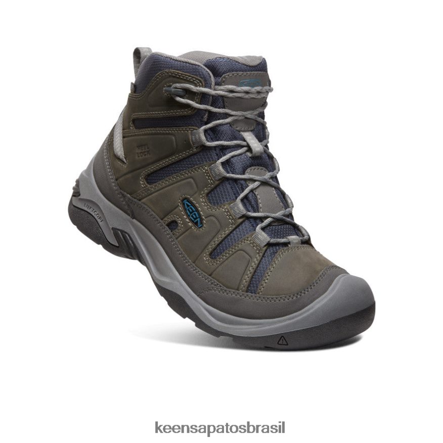 KEEN calçados J8VDXX72 cinza aço/azul legião bota impermeável circadia homens - Image 3