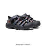 KEEN calçados J8VDXX735 cinza aço/preto Nova Iorque h2 criancinhas - Image 2