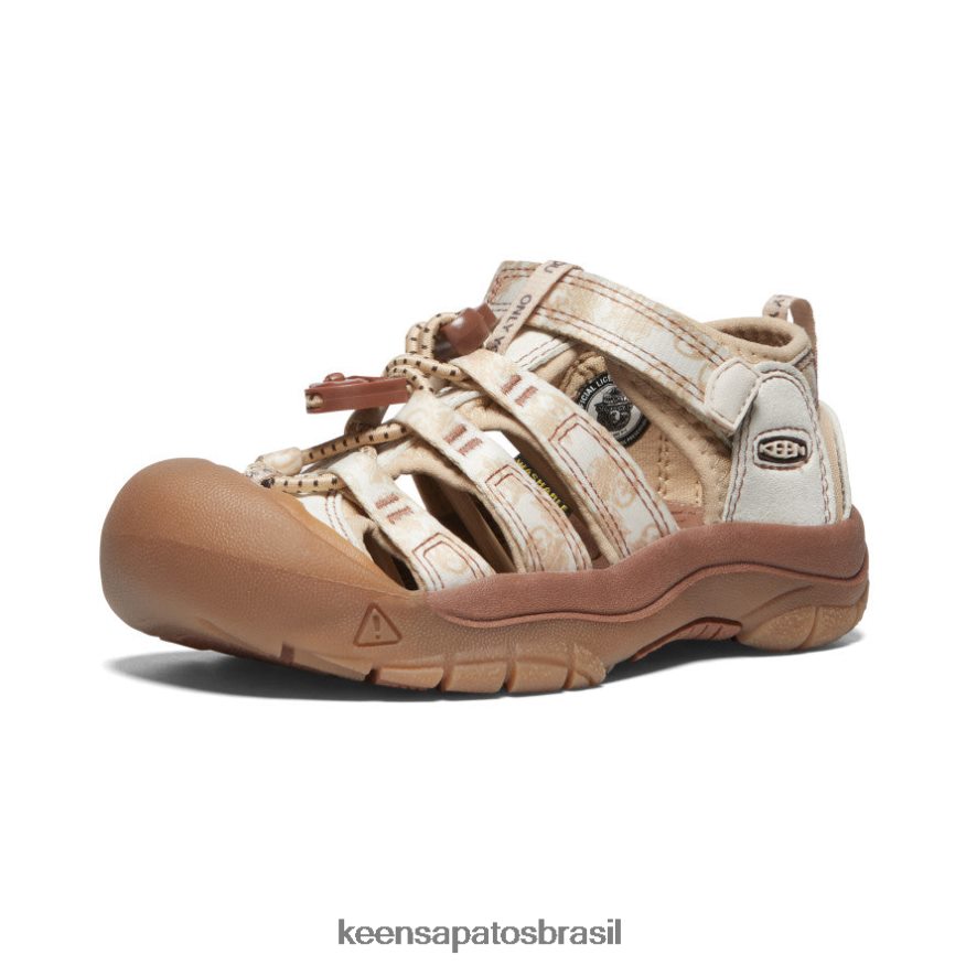 KEEN calçados J8VDXX742 urso esfumaçado/smores newport h2 x urso esfumaçado criancinhas - Image 3
