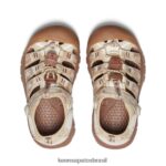 KEEN calçados J8VDXX742 urso esfumaçado/smores newport h2 x urso esfumaçado criancinhas - Image 4
