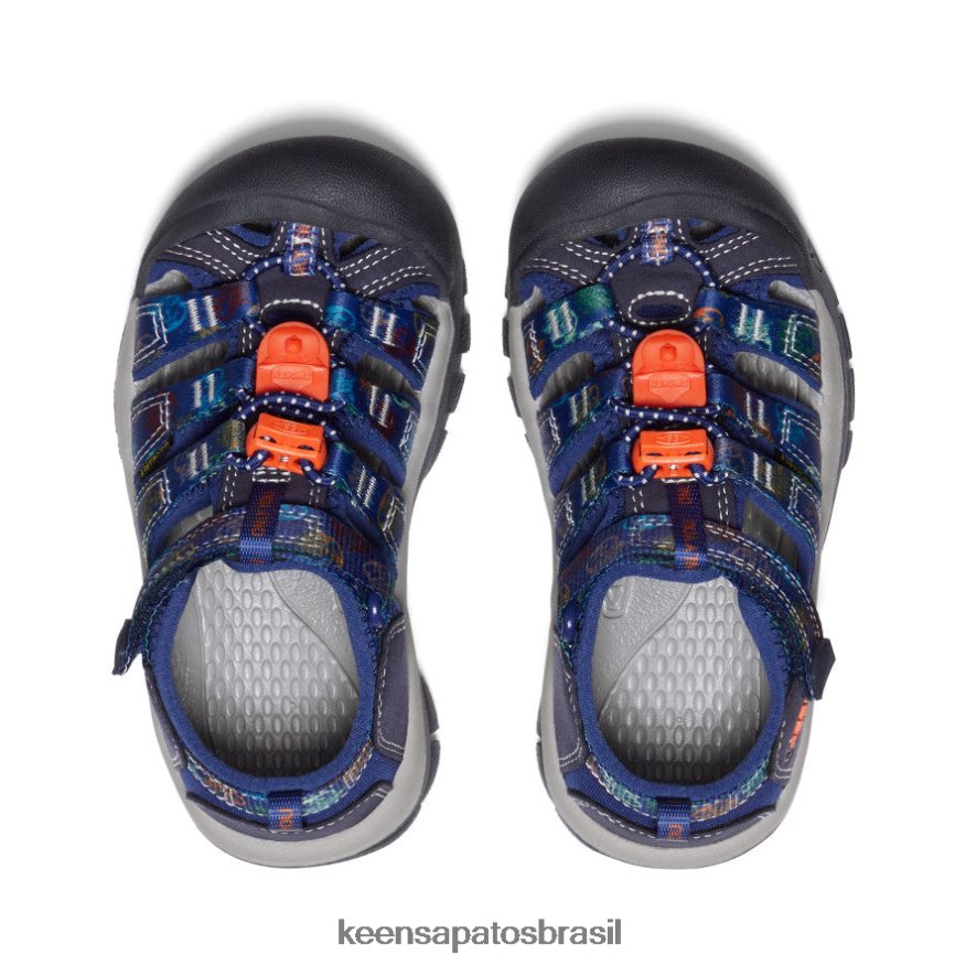 KEEN calçados J8VDXX743 urso esfumado/multi newport h2 x urso esfumaçado criancinhas - Image 4