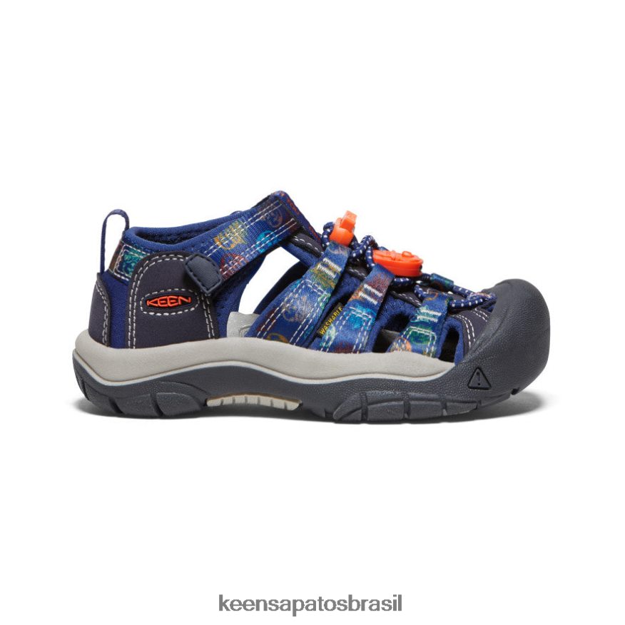 KEEN calçados J8VDXX743 urso esfumado/multi newport h2 x urso esfumaçado criancinhas - Image 1