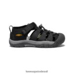 KEEN calçados J8VDXX750 Preto amarelo Nova Iorque h2 Crianças grandes