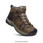 KEEN calçados J8VDXX75 azeitona preta/tigrado flint ii impermeável mid (dedo macio) homens - Image 3
