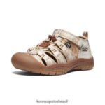 KEEN calçados J8VDXX762 urso esfumaçado/smores newport h2 x urso esfumaçado Crianças grandes - Image 3