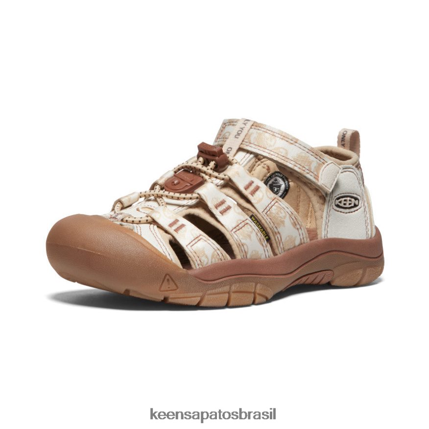 KEEN calçados J8VDXX762 urso esfumaçado/smores newport h2 x urso esfumaçado Crianças grandes - Image 3