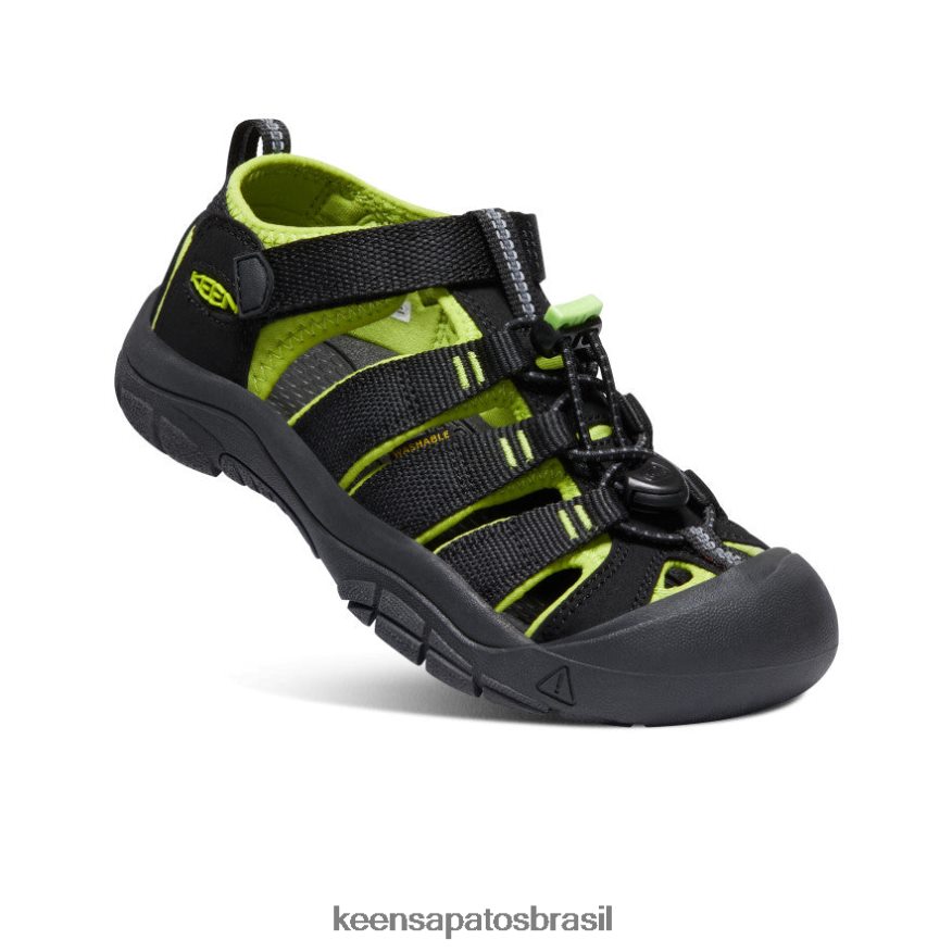 KEEN calçados J8VDXX764 preto/verde limão Nova Iorque h2 Crianças grandes - Image 3