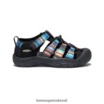 KEEN calçados J8VDXX768 raio preto Nova Iorque h2 Crianças grandes