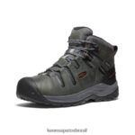 KEEN calçados J8VDXX76 aço cinza/carapaça de tartaruga flint ii impermeável mid (dedo macio) homens - Image 3