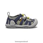 KEEN calçados J8VDXX772 profundidades cinza aço/azul riacho nó criancinhas