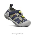 KEEN calçados J8VDXX772 profundidades cinza aço/azul riacho nó criancinhas - Image 3