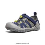 KEEN calçados J8VDXX777 profundidades cinza aço/azul riacho nó Crianças grandes - Image 3
