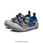KEEN calçados J8VDXX778 tie-dye cobalto/arco-íris brilhante riacho nó Crianças grandes - Image 2