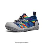 KEEN calçados J8VDXX778 tie-dye cobalto/arco-íris brilhante riacho nó Crianças grandes - Image 3