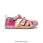 KEEN calçados J8VDXX793 multi/amarelo seacamp ii cnx Crianças grandes