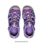 KEEN calçados J8VDXX795 camuflado/tillandsia roxo seacamp ii cnx Crianças grandes - Image 4