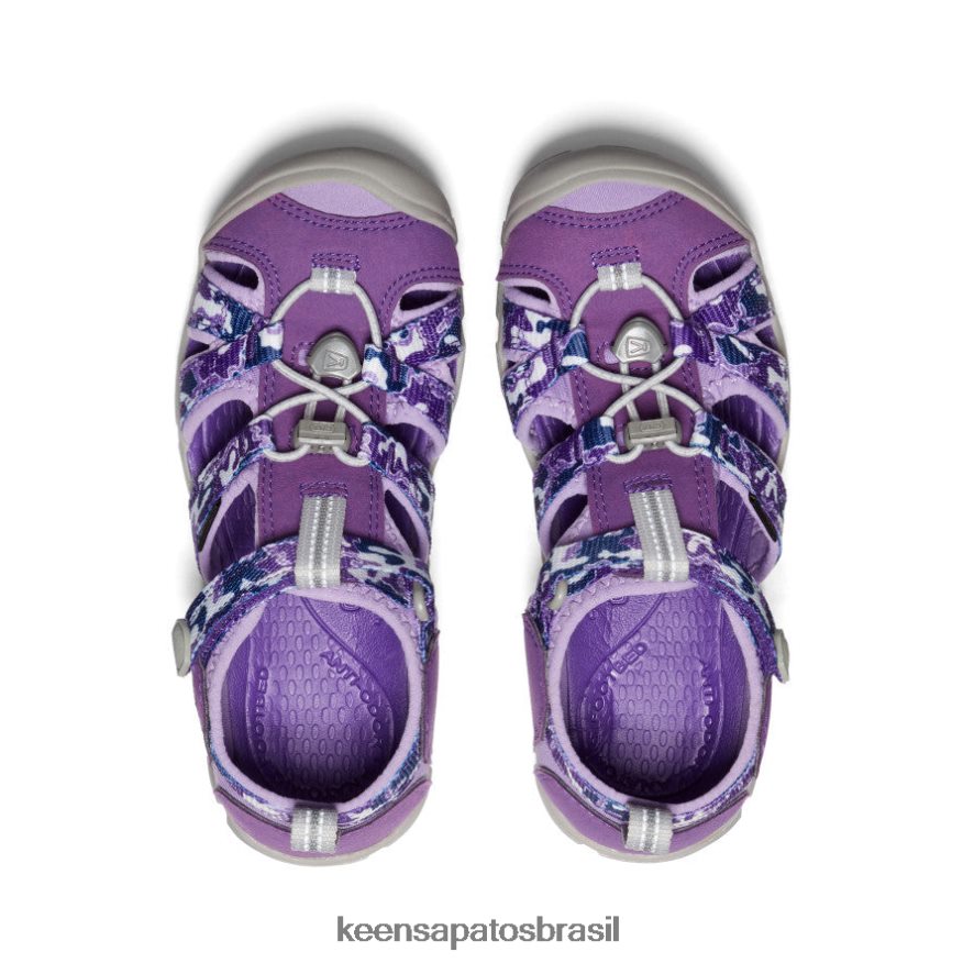 KEEN calçados J8VDXX795 camuflado/tillandsia roxo seacamp ii cnx Crianças grandes - Image 4