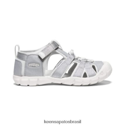 KEEN calçados J8VDXX798 prata/estrela branco seacamp ii cnx Crianças grandes