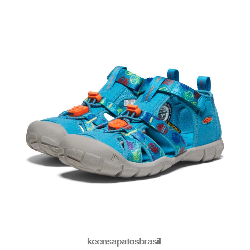 KEEN calçados J8VDXX800 urso esfumaçado/azul fiorde seacamp ii cnx x urso esfumaçado Crianças grandes - Image 2