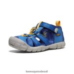 KEEN calçados J8VDXX805 profundidades brilhantes de cobalto/azul seacamp ii cnx Crianças grandes - Image 3