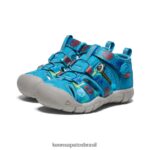 KEEN calçados J8VDXX821 urso esfumaçado/azul fiorde seacamp ii cnx x urso esfumaçado crianças - Image 2