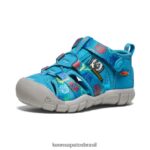 KEEN calçados J8VDXX821 urso esfumaçado/azul fiorde seacamp ii cnx x urso esfumaçado crianças - Image 3