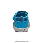 KEEN calçados J8VDXX821 urso esfumaçado/azul fiorde seacamp ii cnx x urso esfumaçado crianças - Image 5
