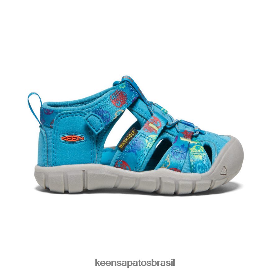 KEEN calçados J8VDXX821 urso esfumaçado/azul fiorde seacamp ii cnx x urso esfumaçado crianças - Image 1
