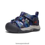 KEEN calçados J8VDXX834 urso esfumado/multi newport h2 x urso esfumaçado crianças - Image 3