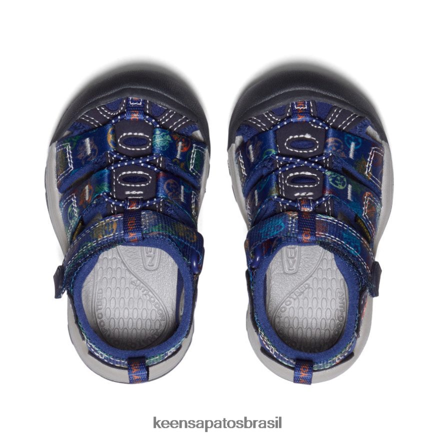 KEEN calçados J8VDXX834 urso esfumado/multi newport h2 x urso esfumaçado crianças - Image 4