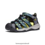 KEEN calçados J8VDXX839 musgo marinho/cinza aço newport neo h2 criancinhas - Image 3