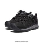 KEEN calçados J8VDXX842 preto/cinza aço sapato impermeável targhee Crianças grandes - Image 2