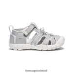 KEEN calçados J8VDXX857 prata/estrela branco seacamp ii cnx criancinhas