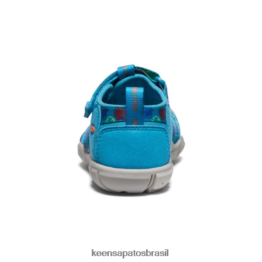 KEEN calçados J8VDXX858 urso esfumaçado/azul fiorde seacamp ii cnx x urso esfumaçado criancinhas - Image 5