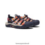 KEEN calçados J8VDXX85 descolado laranja/marinho newport x ao ar livre afro homens - Image 2