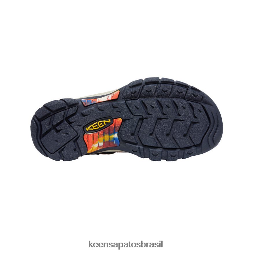 KEEN calçados J8VDXX85 descolado laranja/marinho newport x ao ar livre afro homens - Image 4