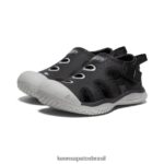 KEEN calçados J8VDXX863 preto/chuvisco sandália arraia criancinhas - Image 2