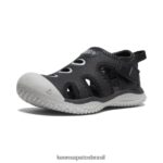 KEEN calçados J8VDXX863 preto/chuvisco sandália arraia criancinhas - Image 3