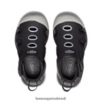 KEEN calçados J8VDXX863 preto/chuvisco sandália arraia criancinhas - Image 4