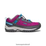 KEEN calçados J8VDXX870 festival fúcsia/ímã sapato esportivo targhee com ventilação Crianças grandes