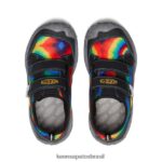 KEEN calçados J8VDXX873 azul vivo/tie dye original cão de caça rápido Crianças grandes - Image 4
