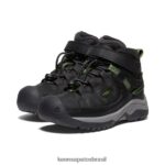 KEEN calçados J8VDXX879 preto/acampamento bota impermeável targhee criancinhas - Image 2