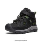 KEEN calçados J8VDXX879 preto/acampamento bota impermeável targhee criancinhas - Image 3