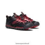 KEEN calçados J8VDXX881 tapete preto/vermelho tênis cndler 2 cnx Crianças grandes - Image 2