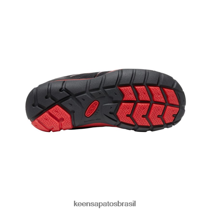 KEEN calçados J8VDXX881 tapete preto/vermelho tênis cndler 2 cnx Crianças grandes - Image 4