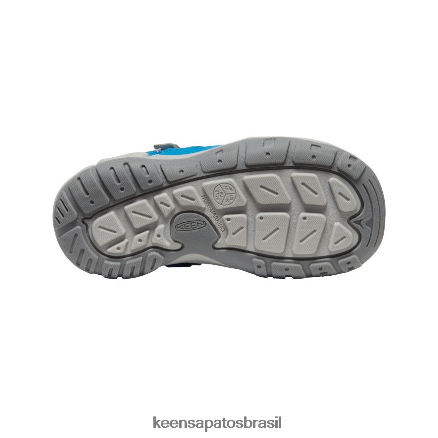 KEEN calçados J8VDXX892 sombra azul/azul mykonos tênis oco com nó criancinhas - Image 4