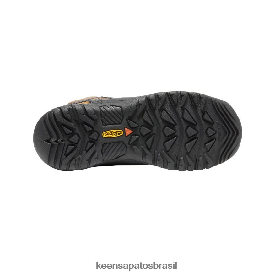 KEEN calçados J8VDXX895 terra escura/marrom dourado bota impermeável targhee Crianças grandes - Image 4